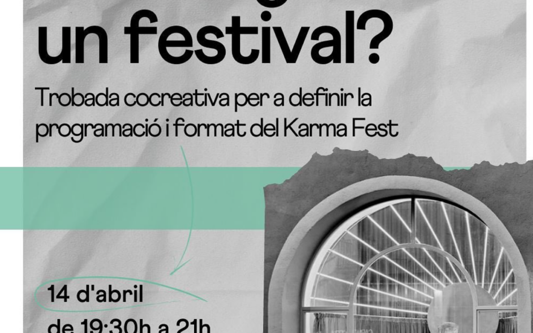 Vols organitzar un festival?